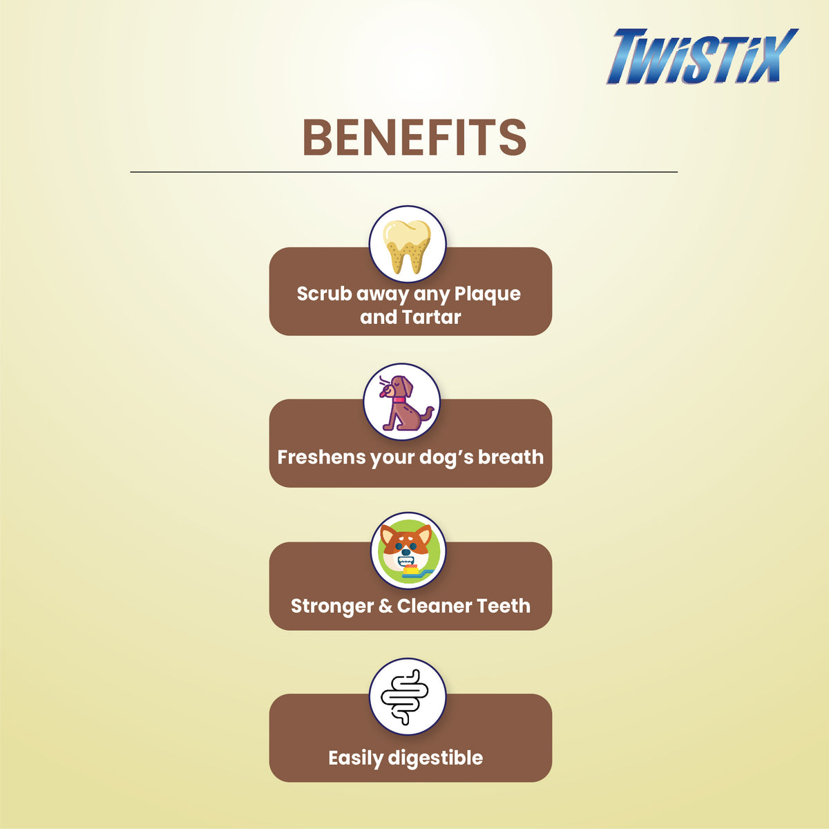 Twistix Peanut & Carob Flavor, 156 gm, Small - 631634_4.jpg