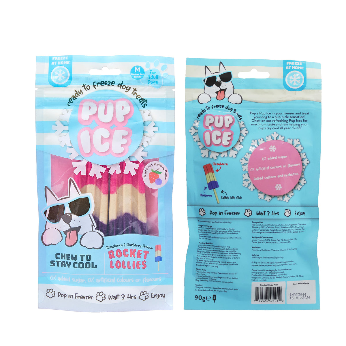 Pup Ice Rocket Lollies Blueberry & Strawberry 2Pk 90G - PI04-06.jpg