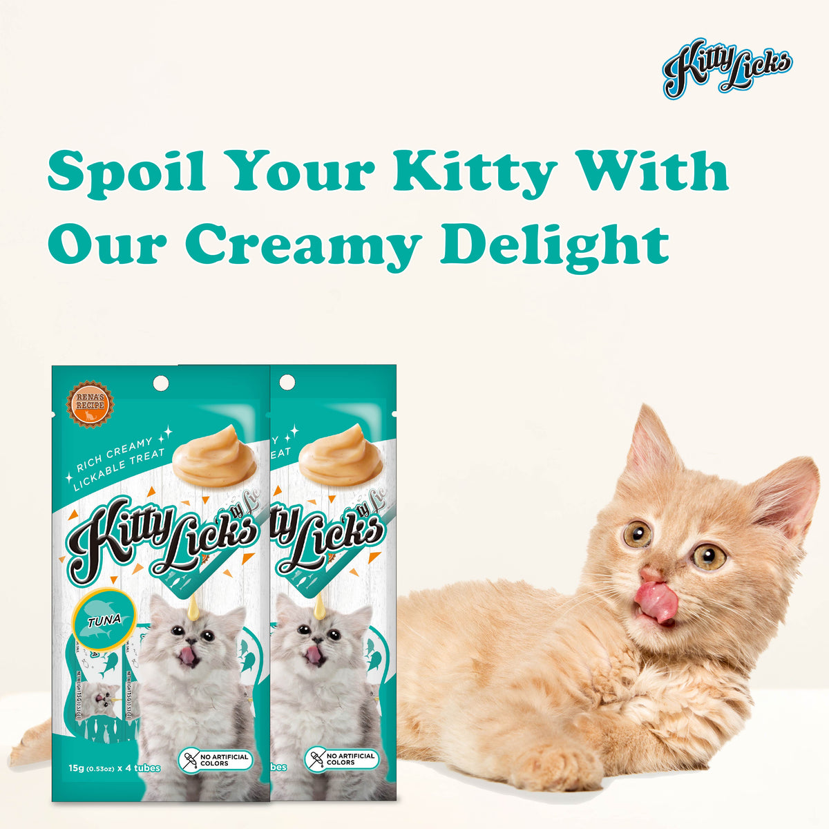 Kitty Licks Tuna Salmon, 15g x 4 Tubes - 9238-01.jpg