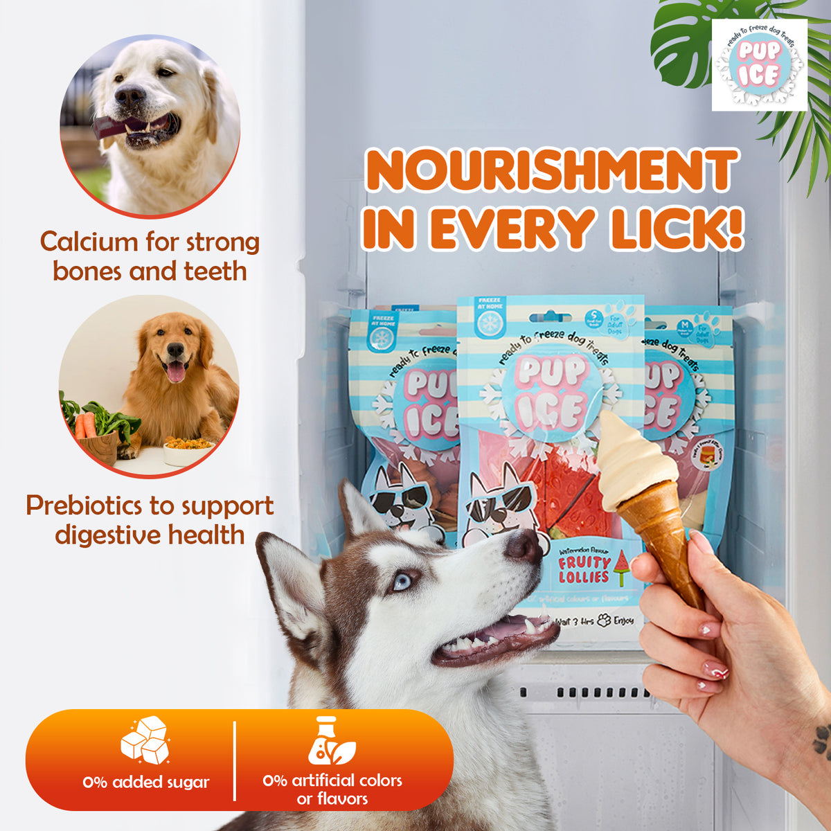 Pup Ice Waffle Cones Vanilla & Peanut Butter, 2 Pcs 110g - PI08 PDP 3.jpg