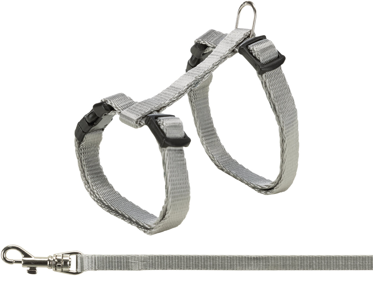 Trixie Kitten Harness with Leash, Various Colours 19–31 cm/8 mm, 1.20 m