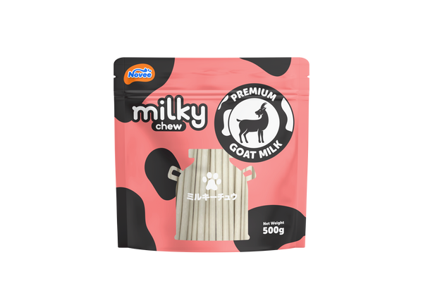 Novee Milky Chew Goat Milk Stick, 500 gm. - 9929 Milky Chew Goat Milk_Stick.png