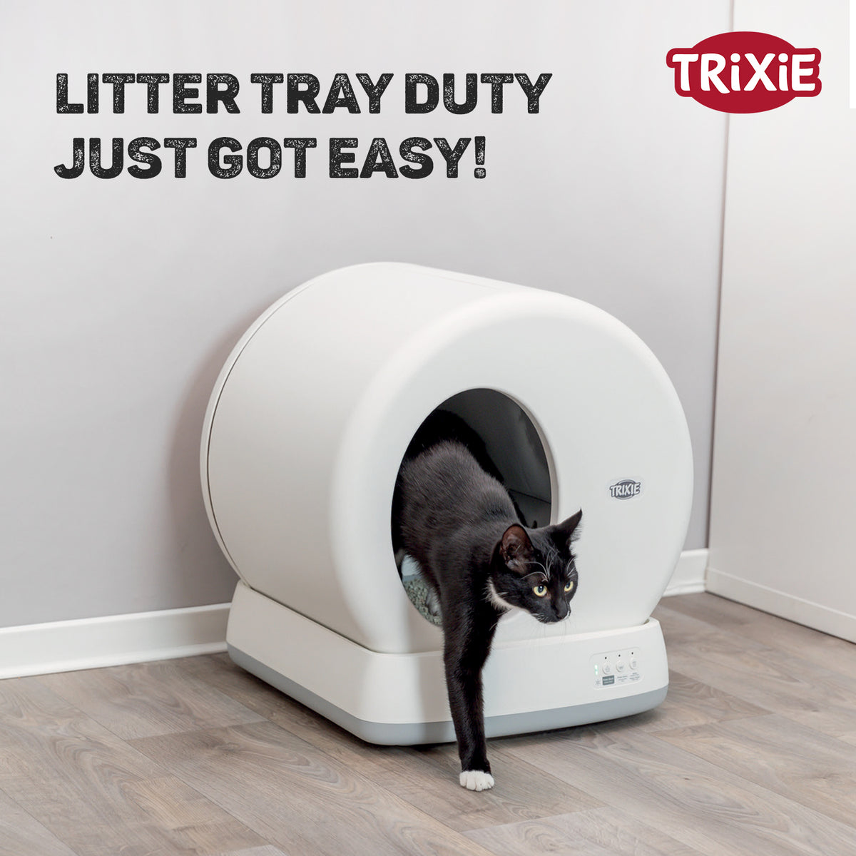 Trixie Self-Cleaning cat litter tray, plastic, 53 × 55.5 × 52 cm, white NEW