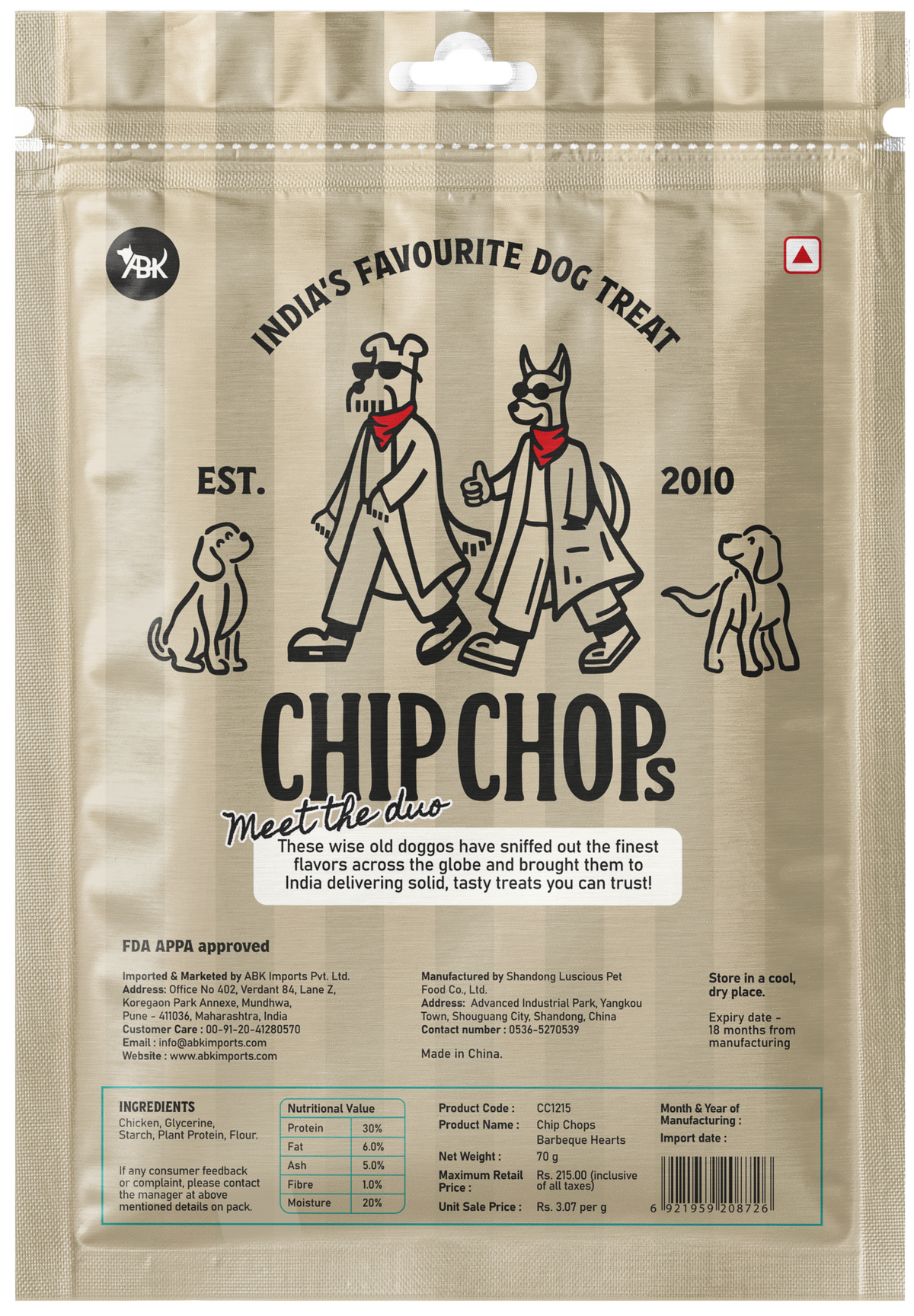 Chip Chops Barbeque Hearts, 70 g - CC1215_02.png