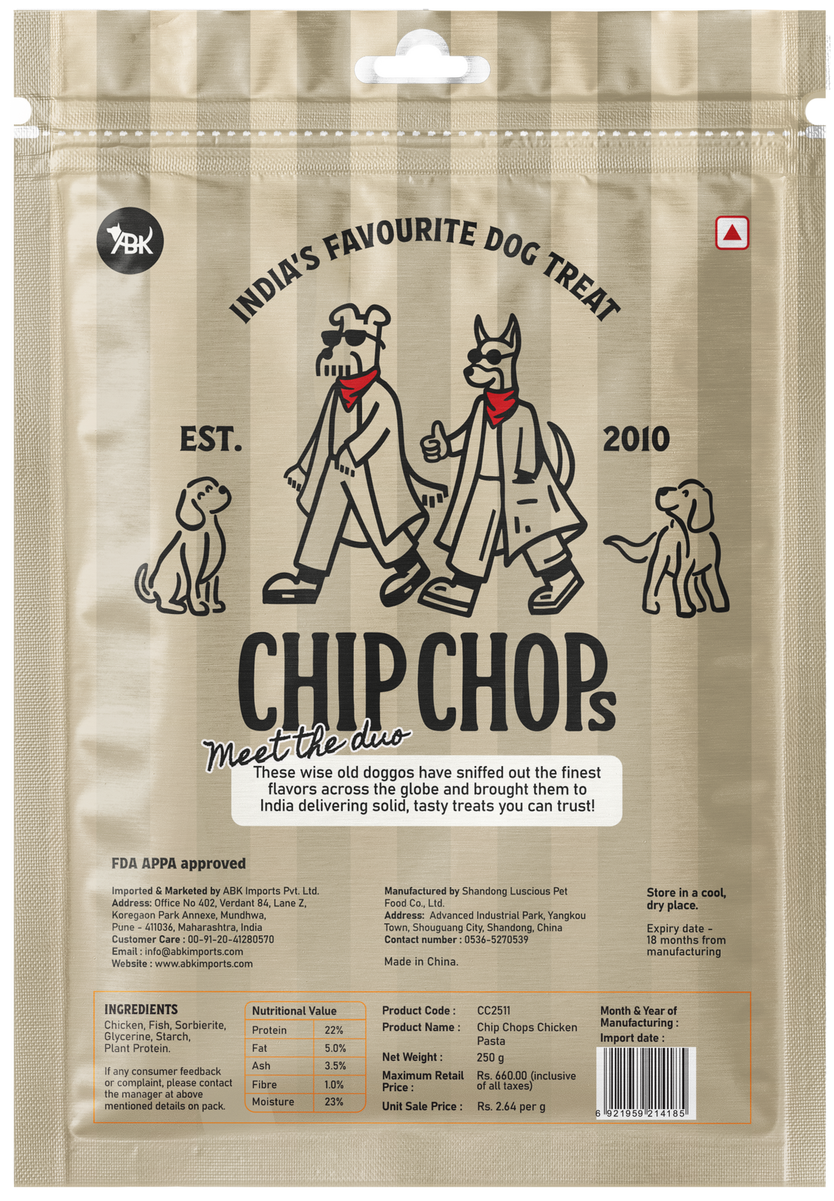 ChipChops Chicken Pasta 250g NEW - CC2511_02.png