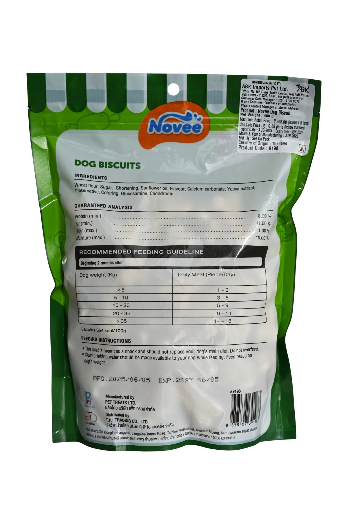 NOVEE, DOG BISCUIT, 450 g - 9198.jpg