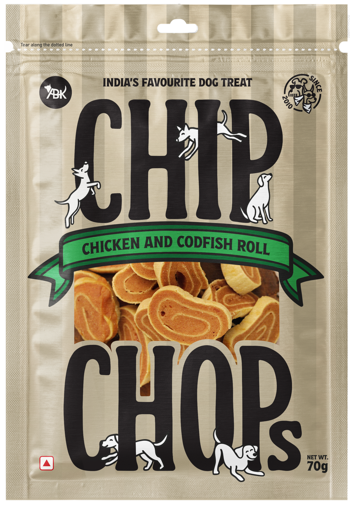 Chip Chops Chicken & Codfish Rolls, 70 gm - CC1201.png