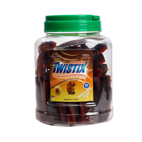 Twistix Canister Peanut & Carob 50 Sticks - 911347_4.jpg