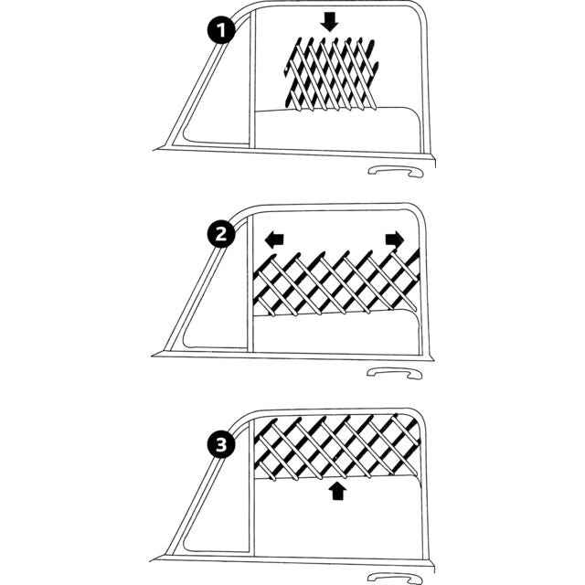 Trixie Ventilation lattice for cars, 30–110 cm, black
