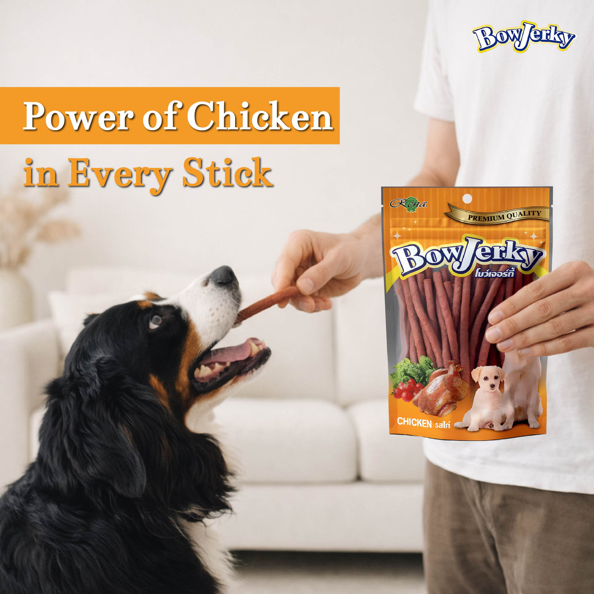 BowJerky Chicken Sticks, 200 gm - 1149 PDP-01.jpg