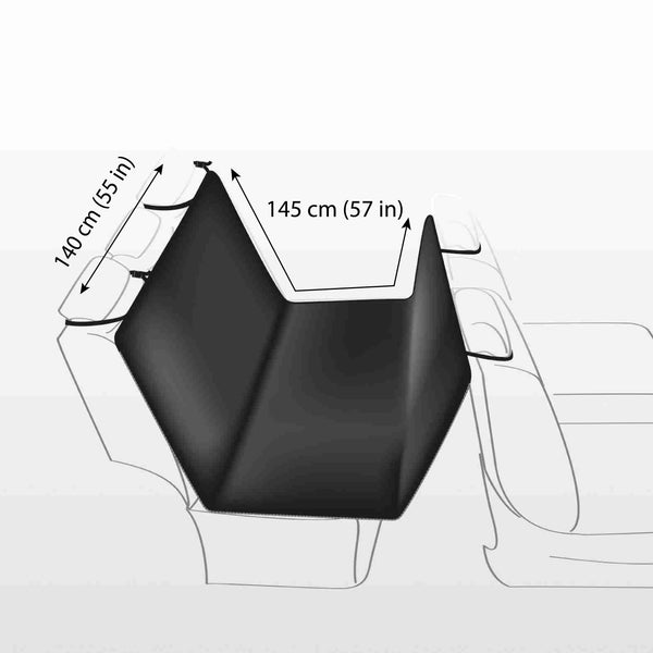 Trixie Car Seat Cover with Two Pockets Black/Brown 1.40 × 1.45 m