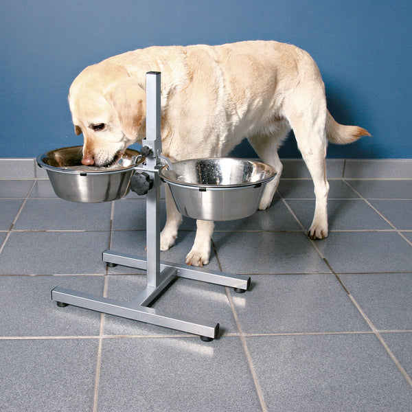 Trixie Dog bar, stainless steel/metal, 2 × 2.8 l/ø 24 cm