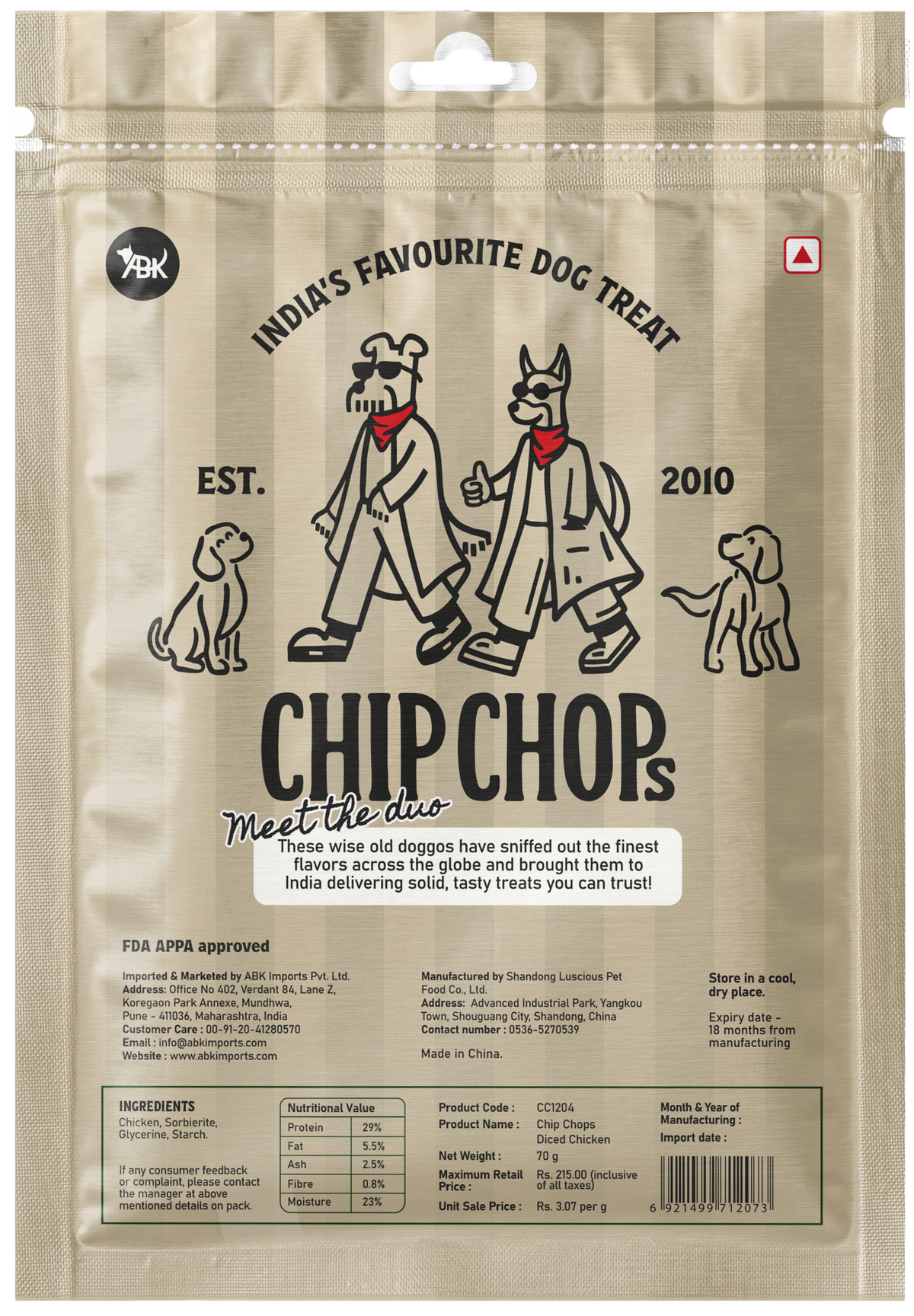 Chip Chops Diced Chicken, 70 gm - CC1204_02.png