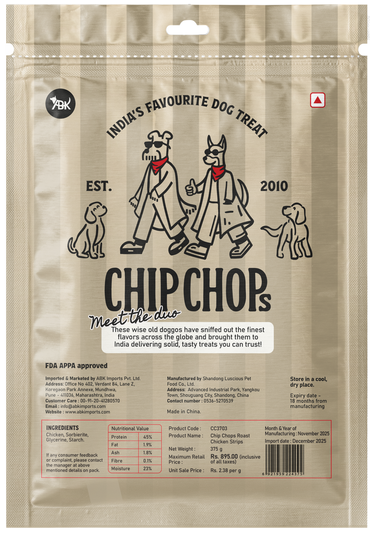 Chip Chops Roast Chicken Strip 375g - CC3703_02.png