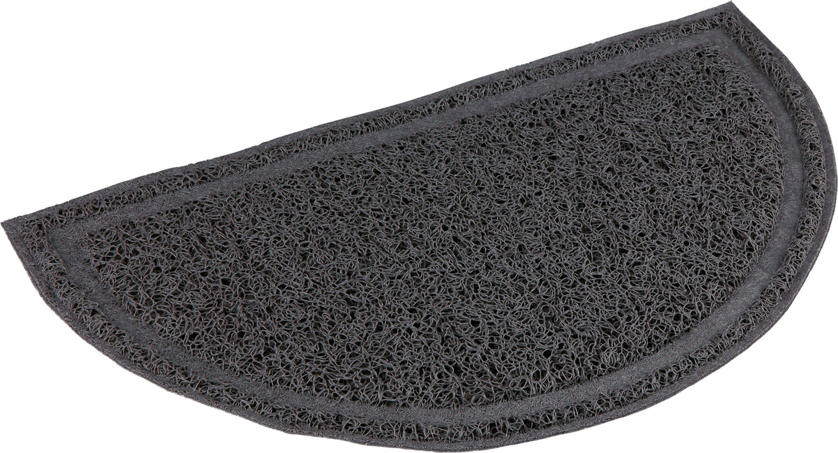 Trixie Cat litter tray mat, semi-circular, PVC, 41 × 25 cm, anthracite NEW