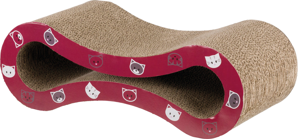 Trixie Mimi Scratching Wave, Wine Red, 48 × 16 × 22 cm