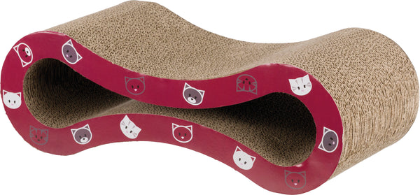 Trixie Mimi Scratching Wave, Wine Red, 48 × 16 × 22 cm