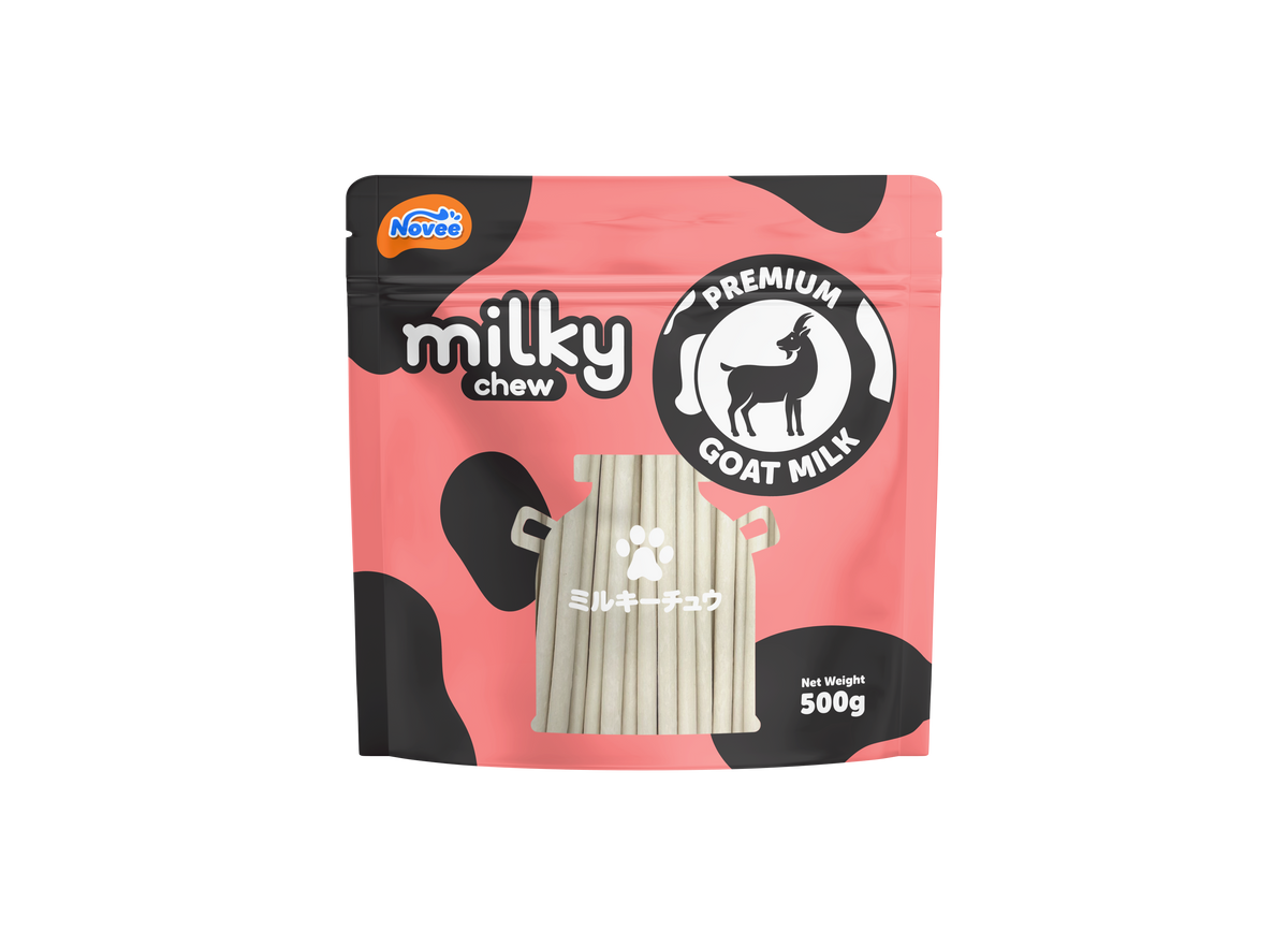 Novee Milky Chew Goat Milk Stick, 500 gm. - 9929 Milky Chew Goat Milk_Stick.png