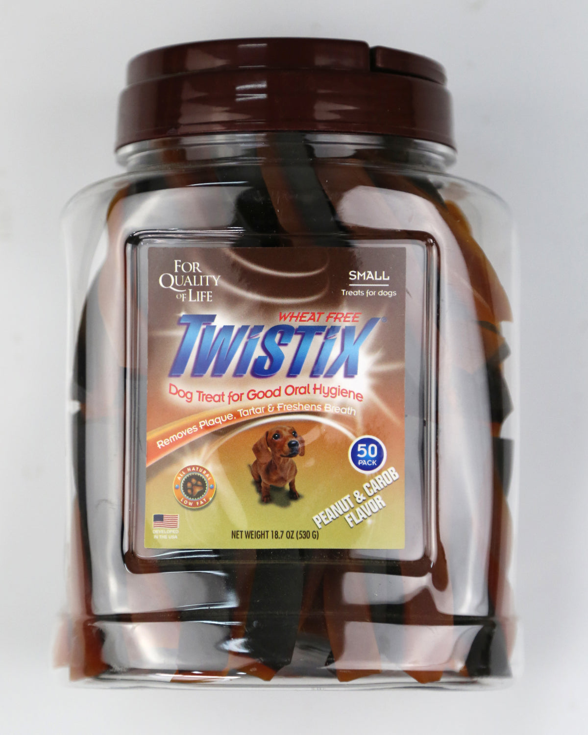 Twistix Canister Peanut & Carob 50 Sticks - 911347.jpg