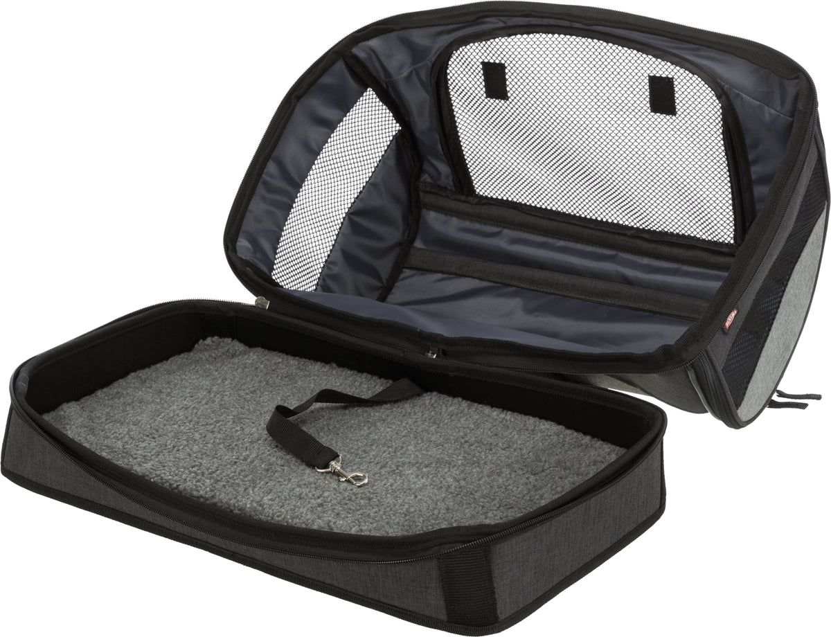 Trixie Holly Carrier, 30 × 30 × 50 cm, upto 15 kg, Black/Grey