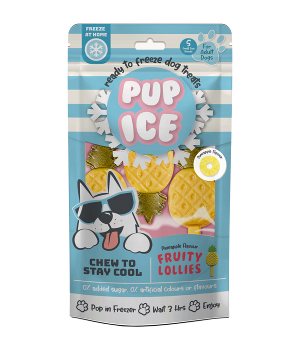 Pup Ice Fruity Lollies Pineapple 3Pk 90G - PI05 Pup Ice Fruity Lollly - Pack - Product.png