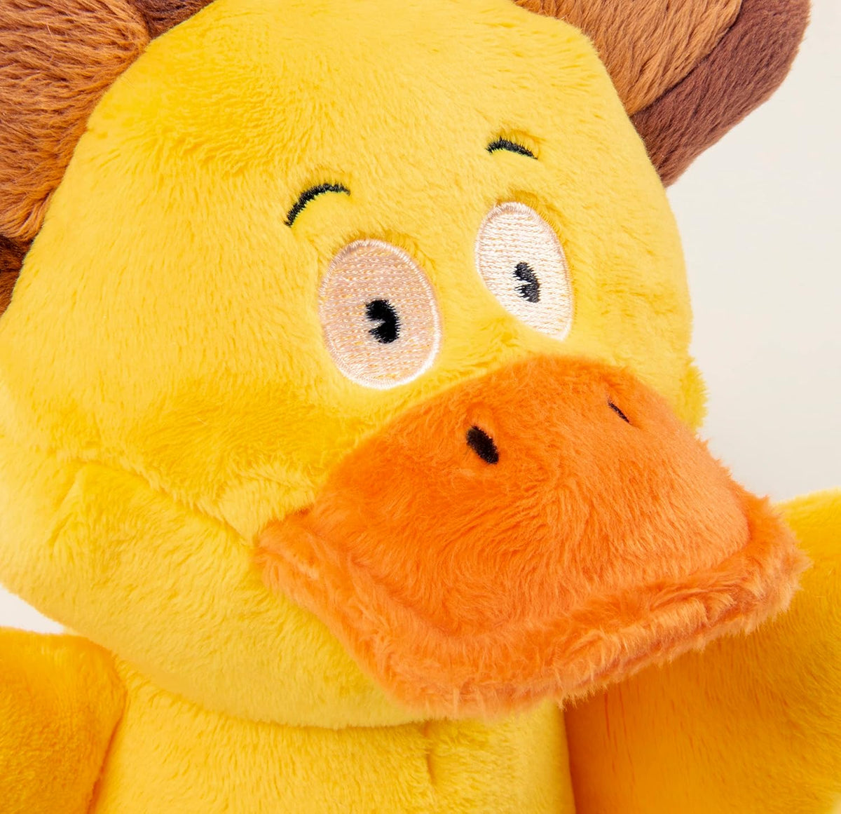 goDog Silent Squeak Flips Duck Bear with Chew Guard Technology Durable Plush Dog Toy – Small