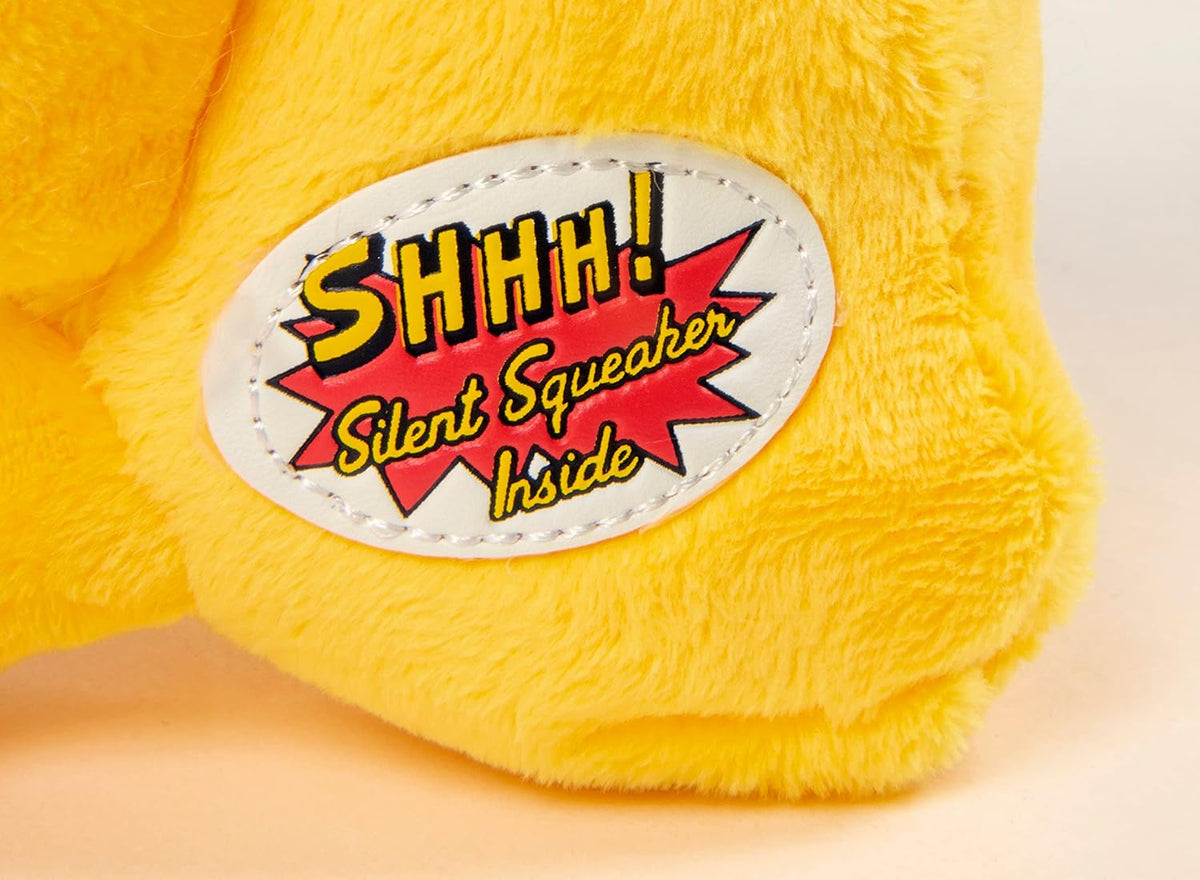 goDog Silent Squeak Flips Duck Bear with Chew Guard Technology Durable Plush Dog Toy – Small