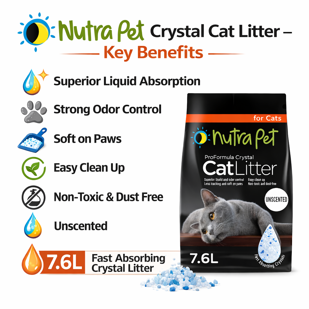 NutraPet Cat Litter Silica Gel 7.6L - Non-Scented