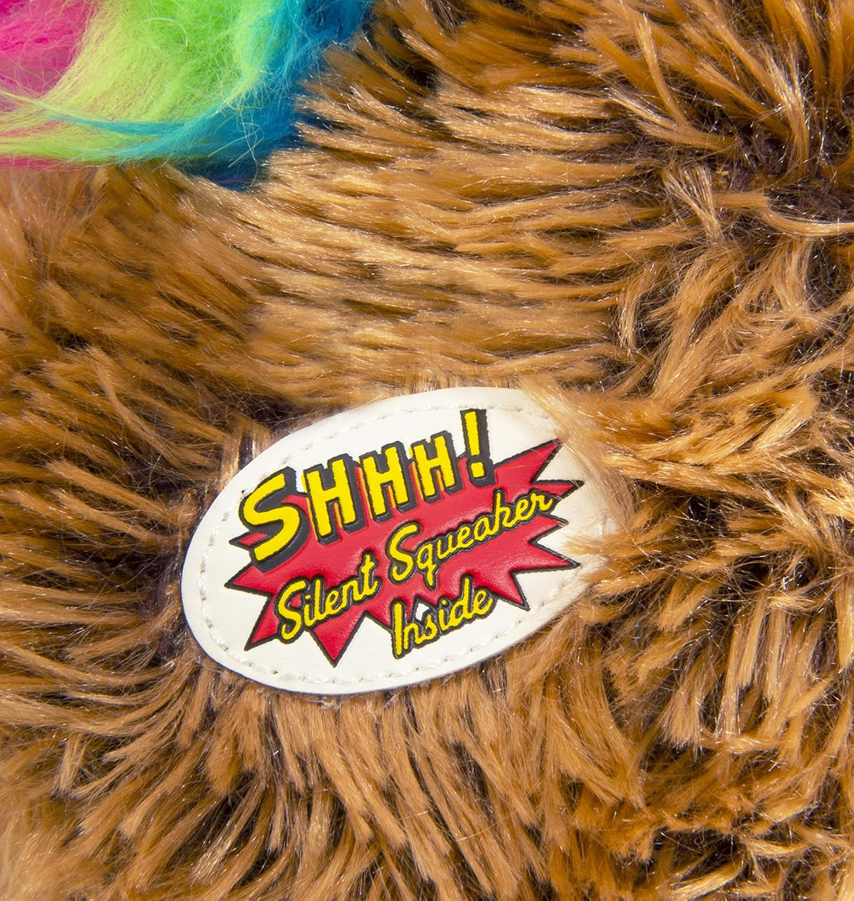 goDog Silent Squeak Crazy Hairs Hedgehog with Chew Guard Technology – Large