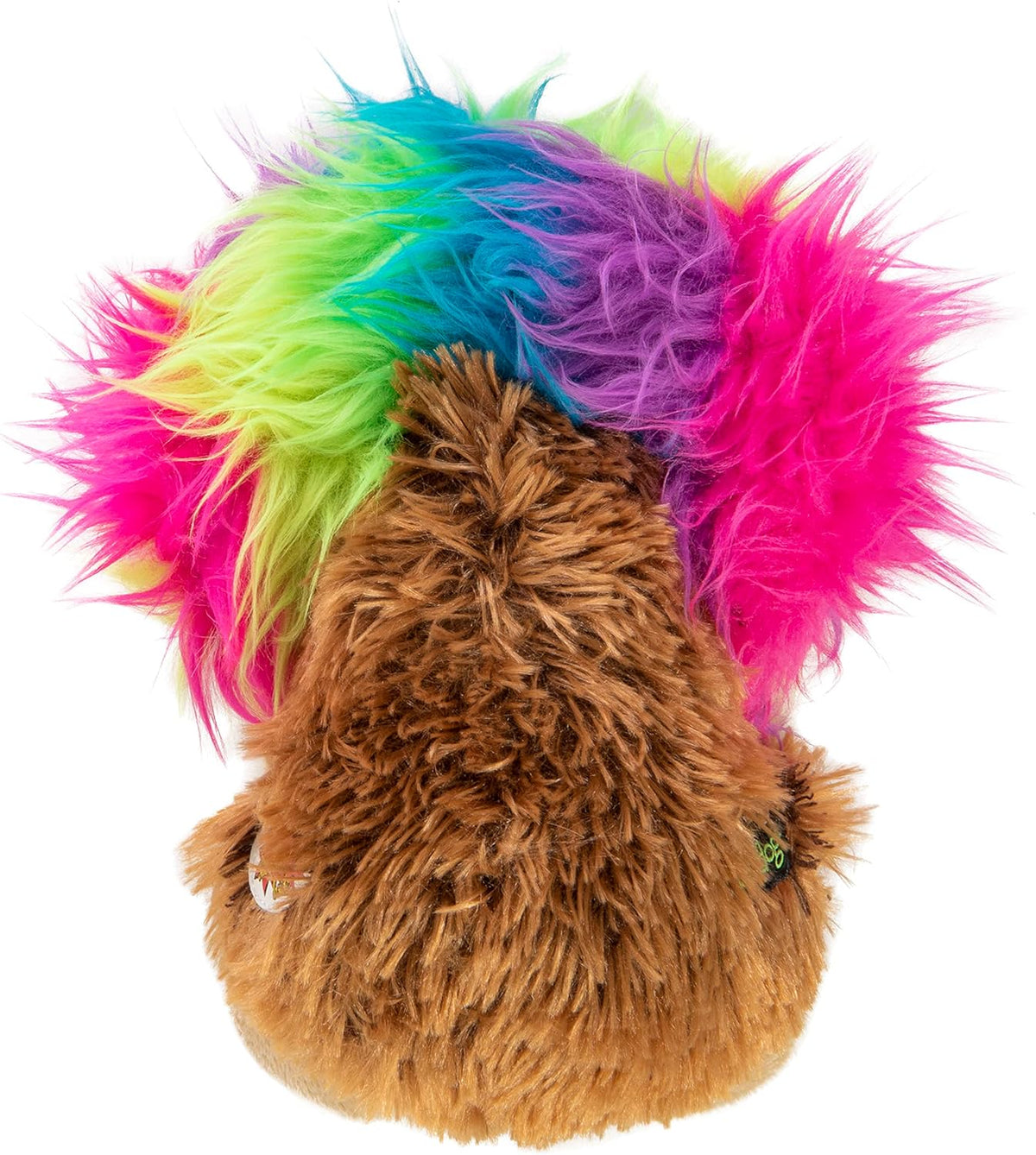 goDog Silent Squeak Crazy Hairs Hedgehog with Chew Guard Technology – Large