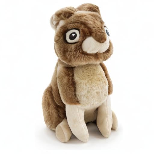 goDog Wildlife Rabbit with Chew Guard Technology Durable Plush Squeaker Dog Toy – Large
