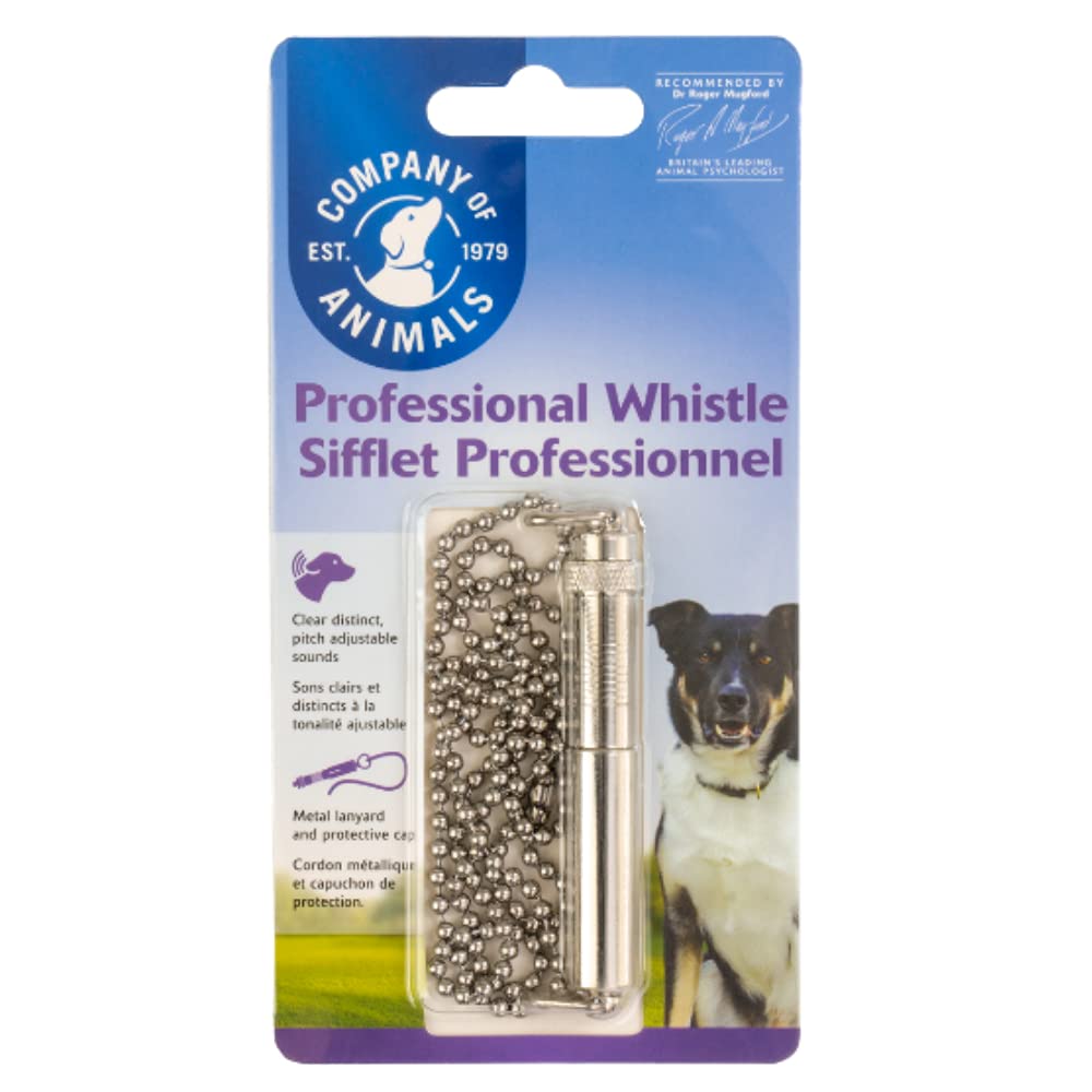 Company of Animals Clix Professional Whistle – Silver